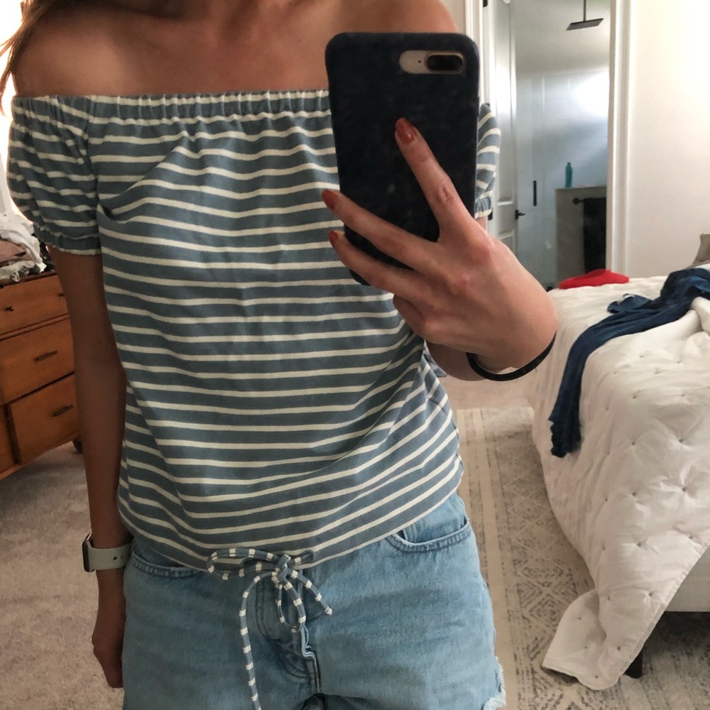 Cute off shoulder top